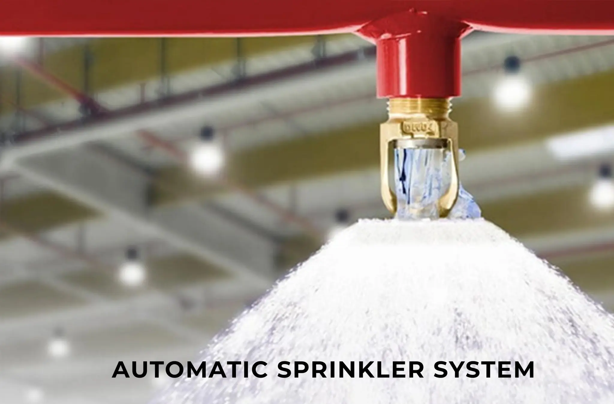 Automatic sprinkler discharging