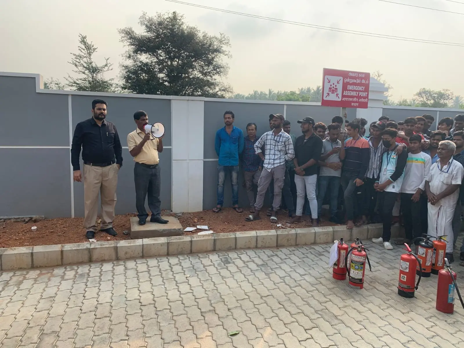 Fire safety training session