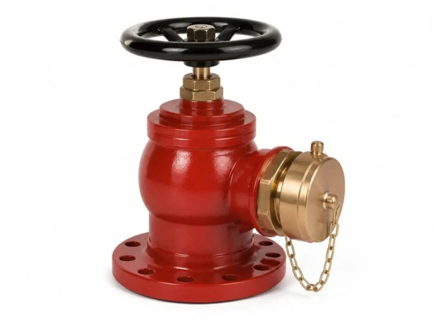 Single-outlet fire hydrant valve
