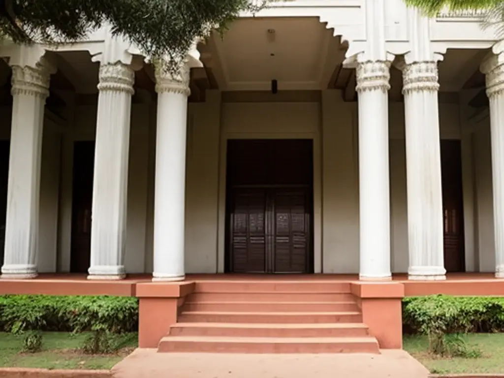 Illustration: school building in Tamil Nadu