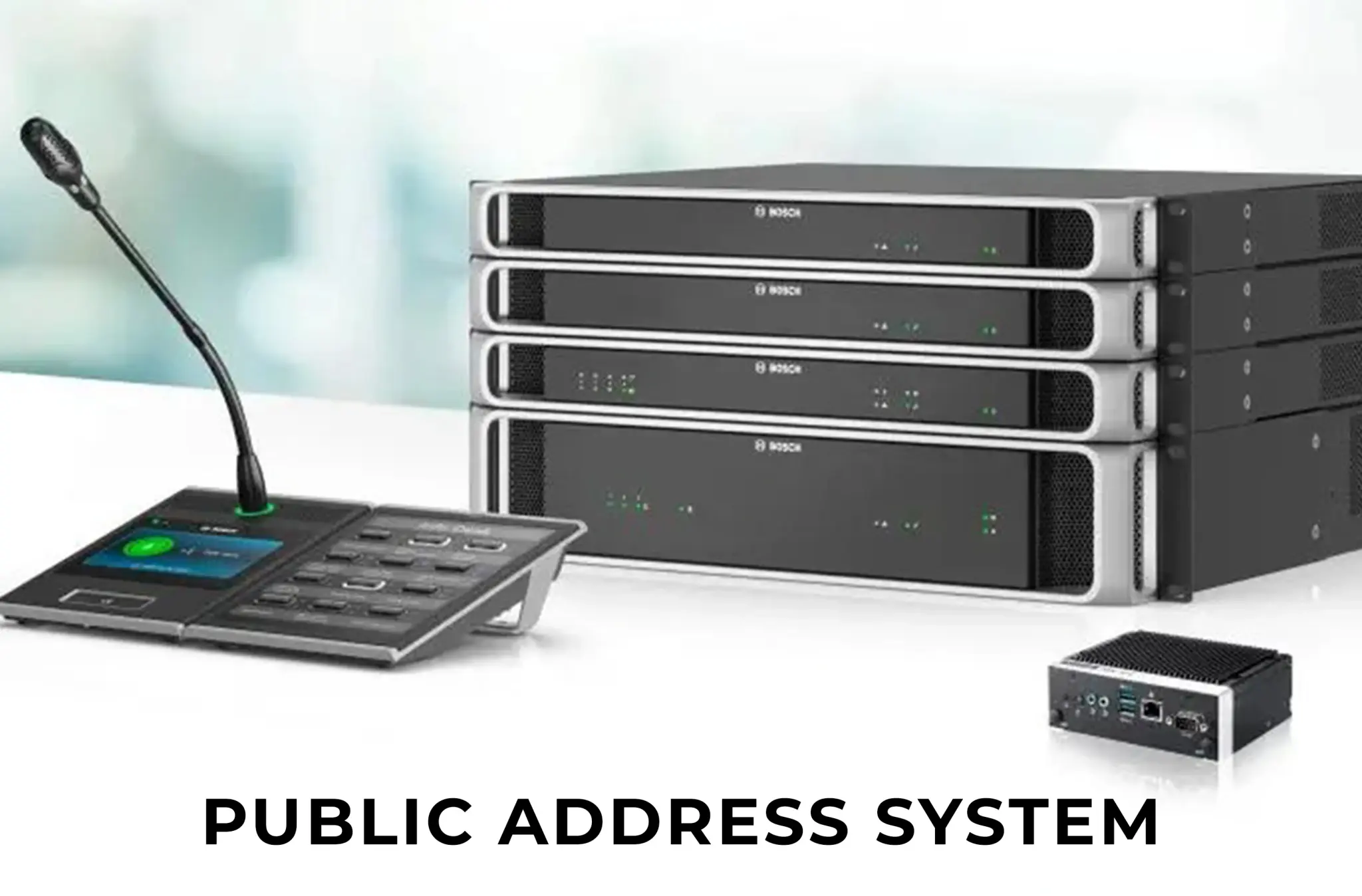 Public address system speakers