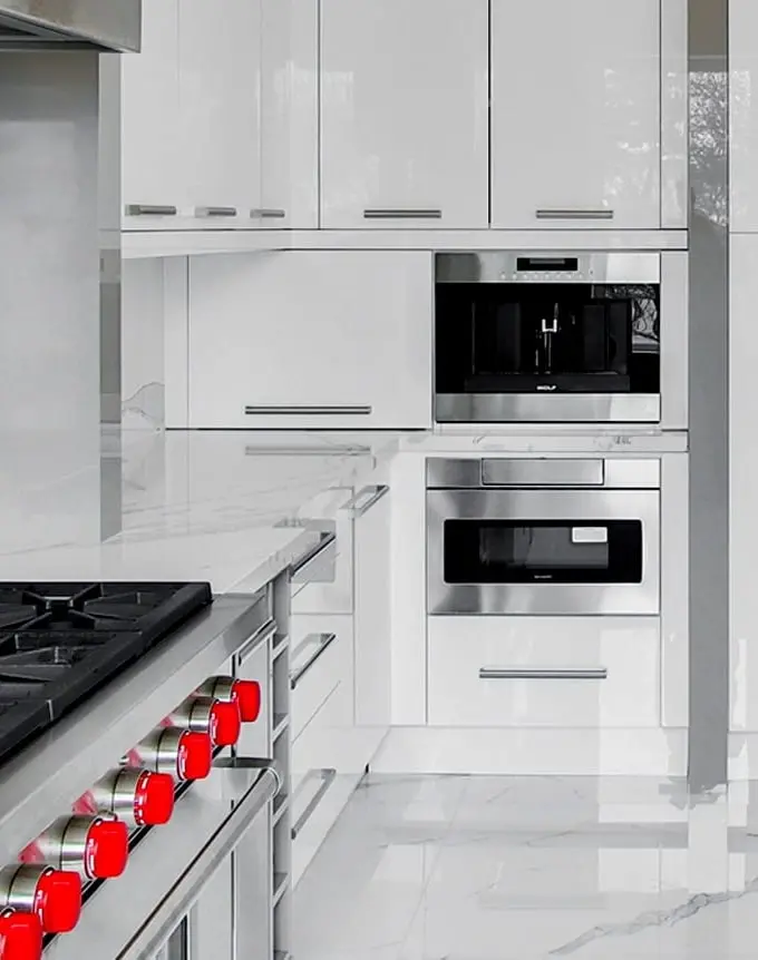 Stainless-steel commercial kitchen
