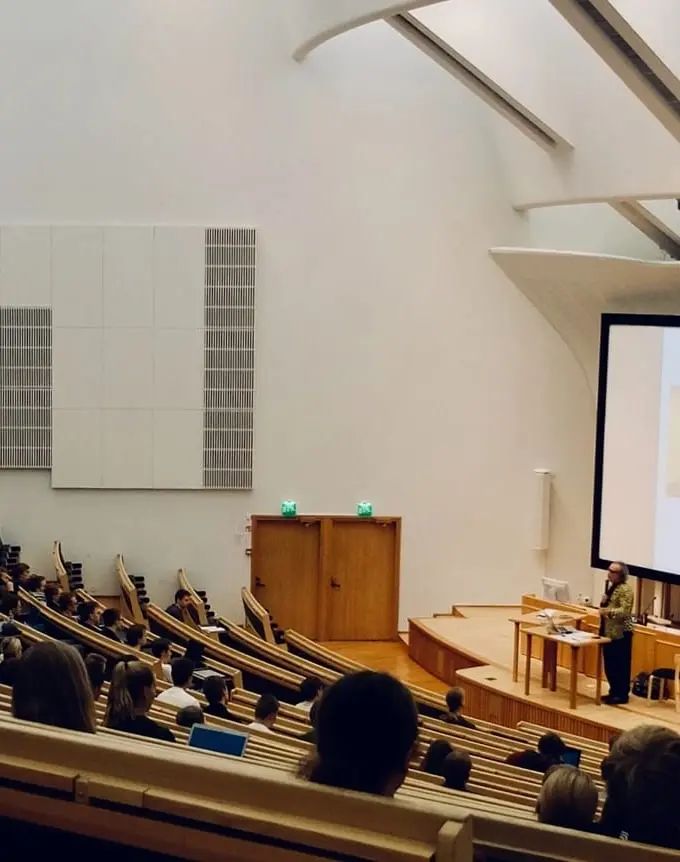 College lecture hall